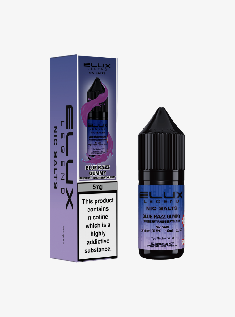 ELUX | Legend | Blue Razz Gummy | Nic Salts | 5mg | 10ml