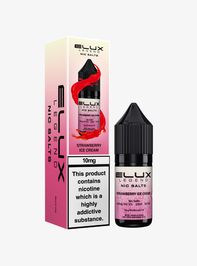 ELUX | Legend | Strawberry Ice Cream | Nic Salts | 10mg | 10ml
