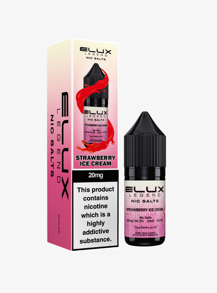 ELUX | Legend | Strawberry Ice Cream | Nic Salts | 20mg | 10ml