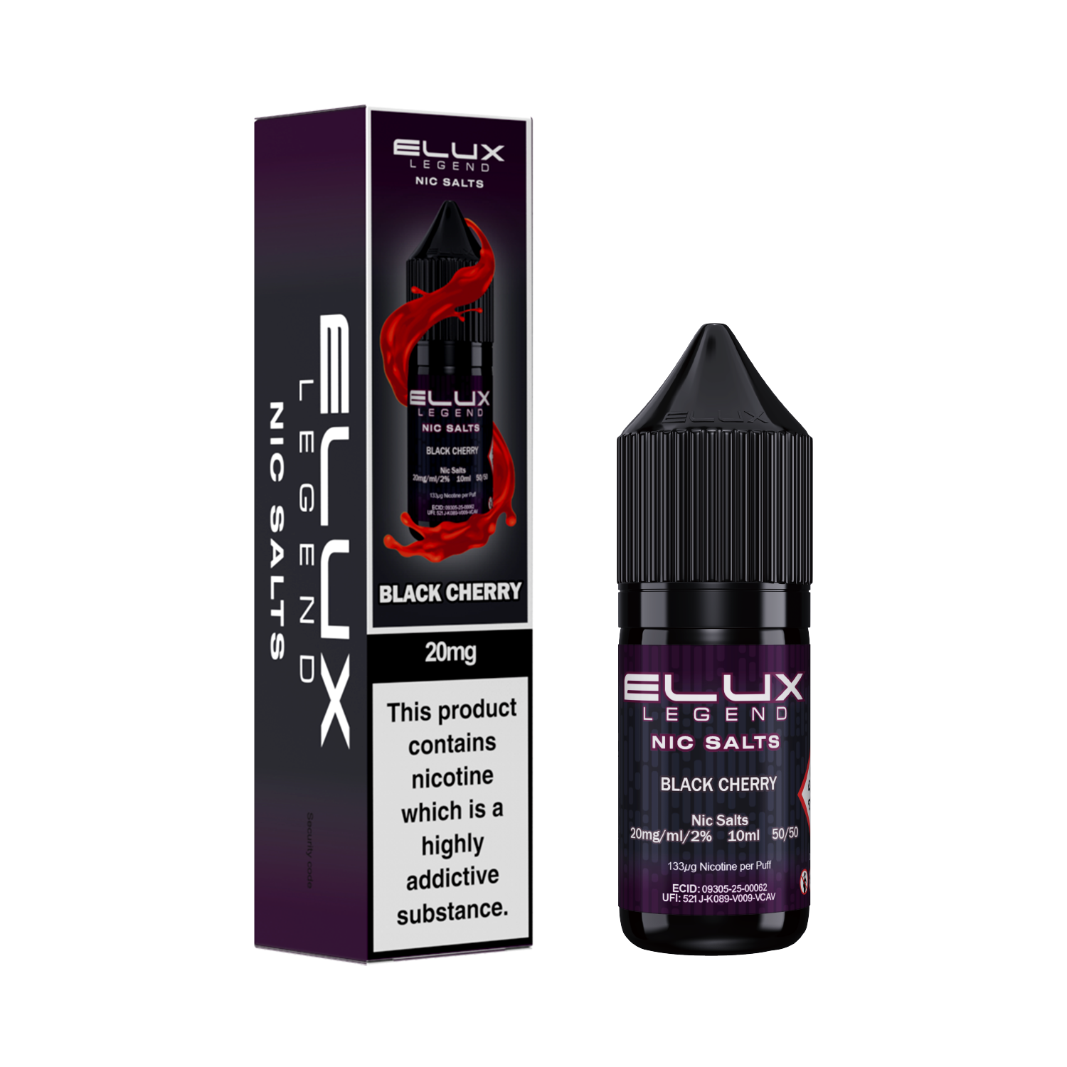 ELUX | Legend | Black Cherry | Nic Salts | 10mg | 10ml
