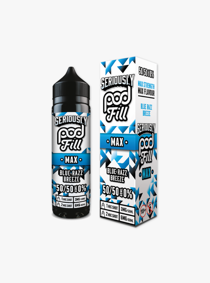 Doozy | Seriously Pod Fill Max | Blue Razz Breeze | Shortfill | 40ml