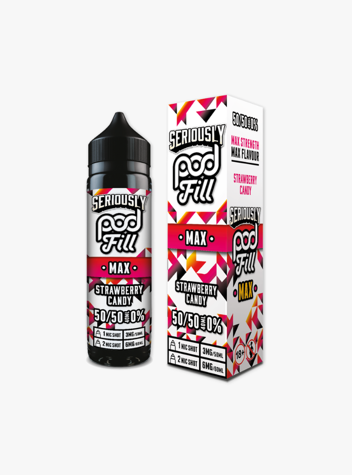 Doozy | Seriously Pod Fill Max | Strawberry Candy | Shortfill | 40ml