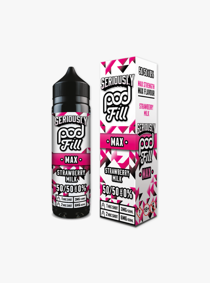 Doozy | Seriously Pod Fill Max | Strawberry Milk | Shortfill | 40ml