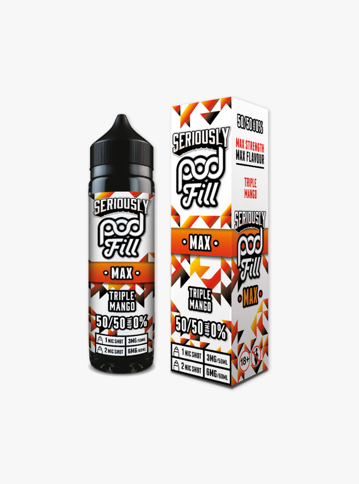 Doozy | Seriously Pod Fill Max | Triple Mango | Shortfill | 40ml