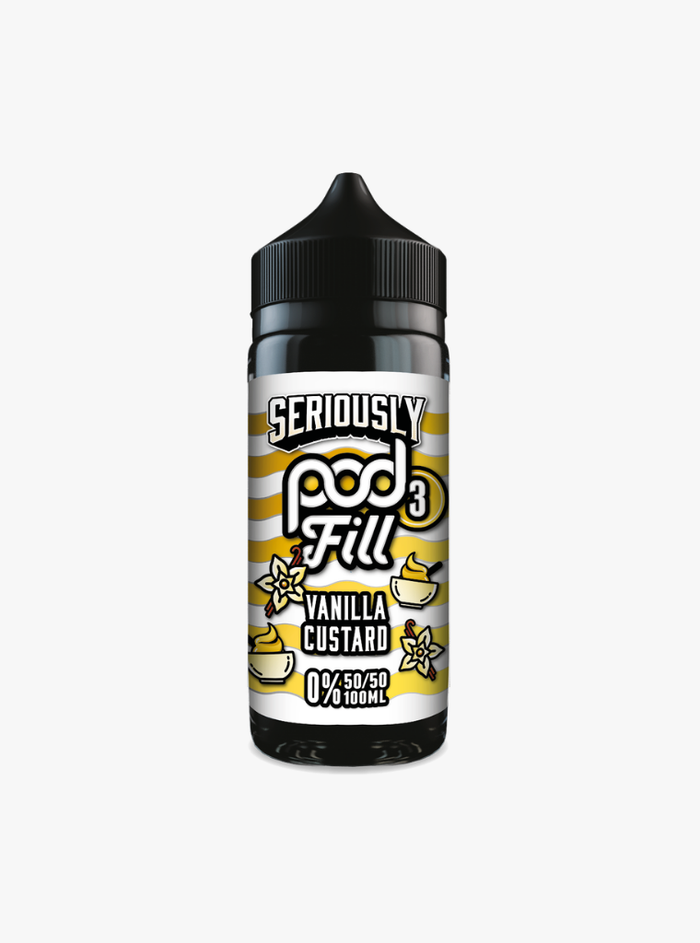 Doozy | Seriously Pod Fill X3 | Vanilla Custard | Shortfill | 100ml