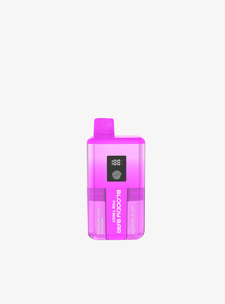 Bloody Bar | Pod Twist 20K | Blueberry Sour Raspberry/Blueberry Bubblegum | Prefilled Pod Kit | 20mg