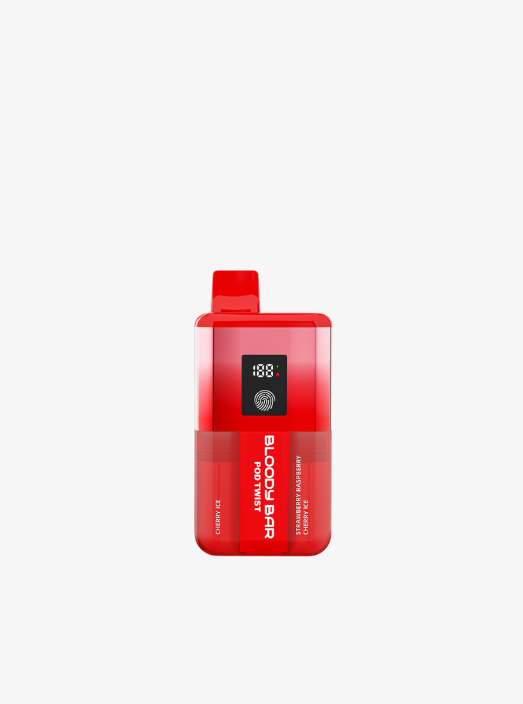 Bloody Bar | Pod Twist 20K | Cherry Ice/Strawberry Raspberry Cherry Ice | Prefilled Pod Kit | 20mg