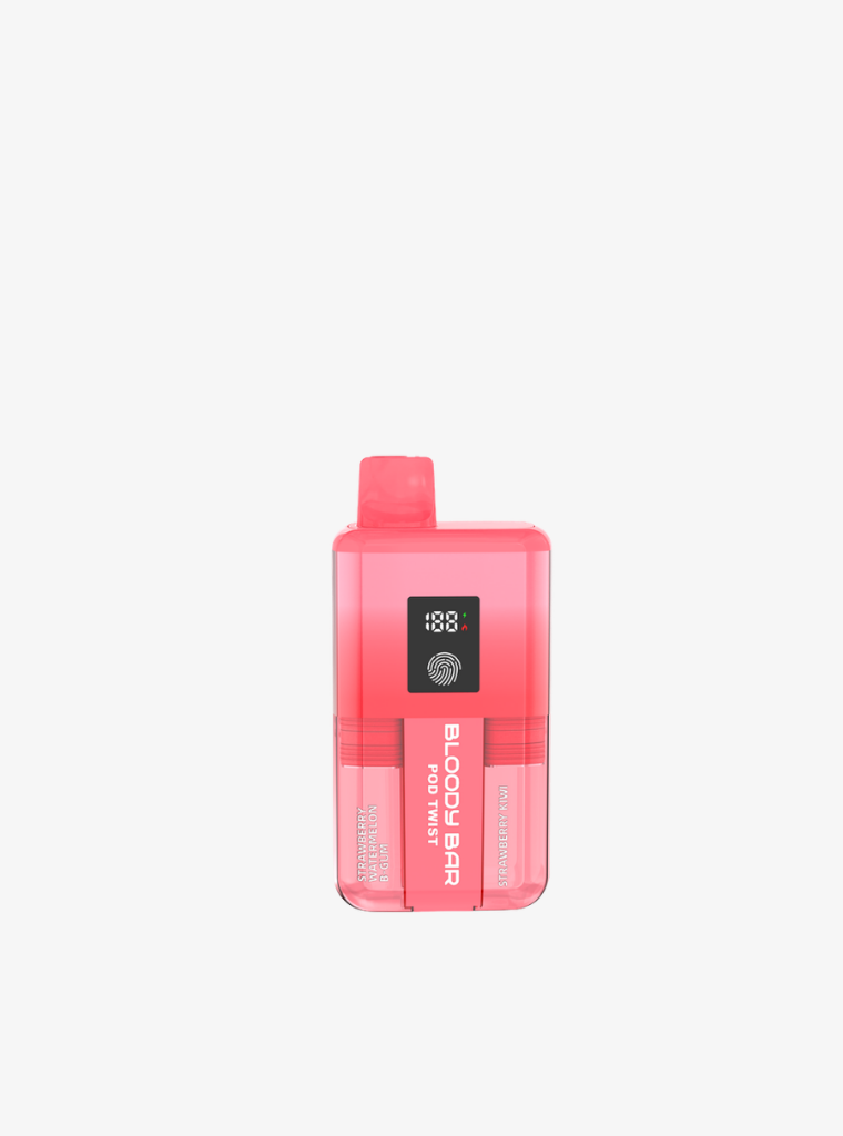 Bloody Bar | Pod Twist 20K | Strawberry Watermelon Bubblegum/Strawberry Kiwi | Prefilled Pod Kit | 20mg-1
