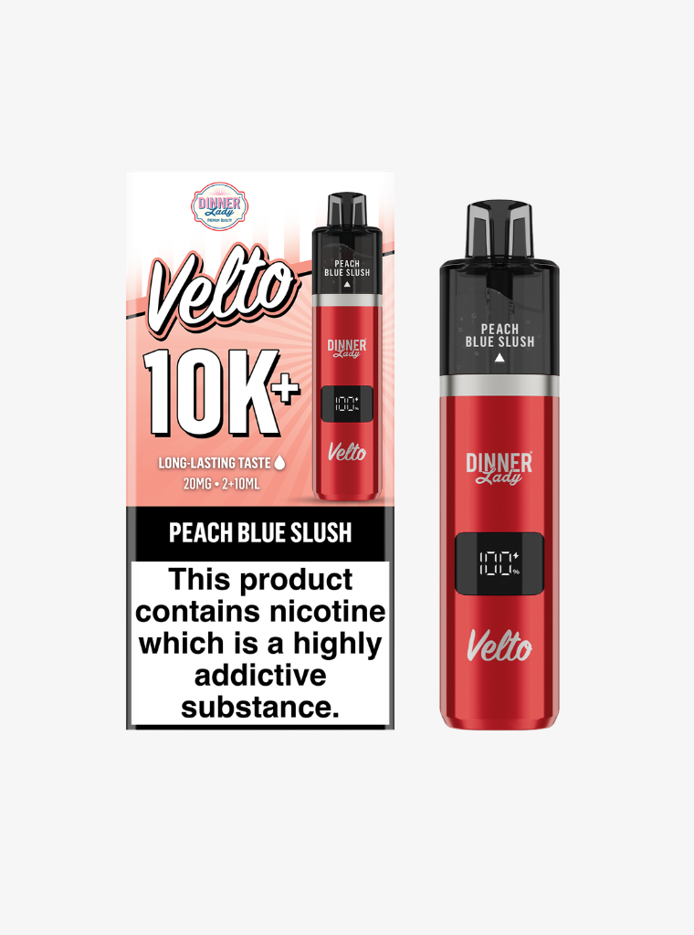 Dinner Lady | Velto 10K | Peach Blue Slush | Prefilled Pod Kit | 20mg