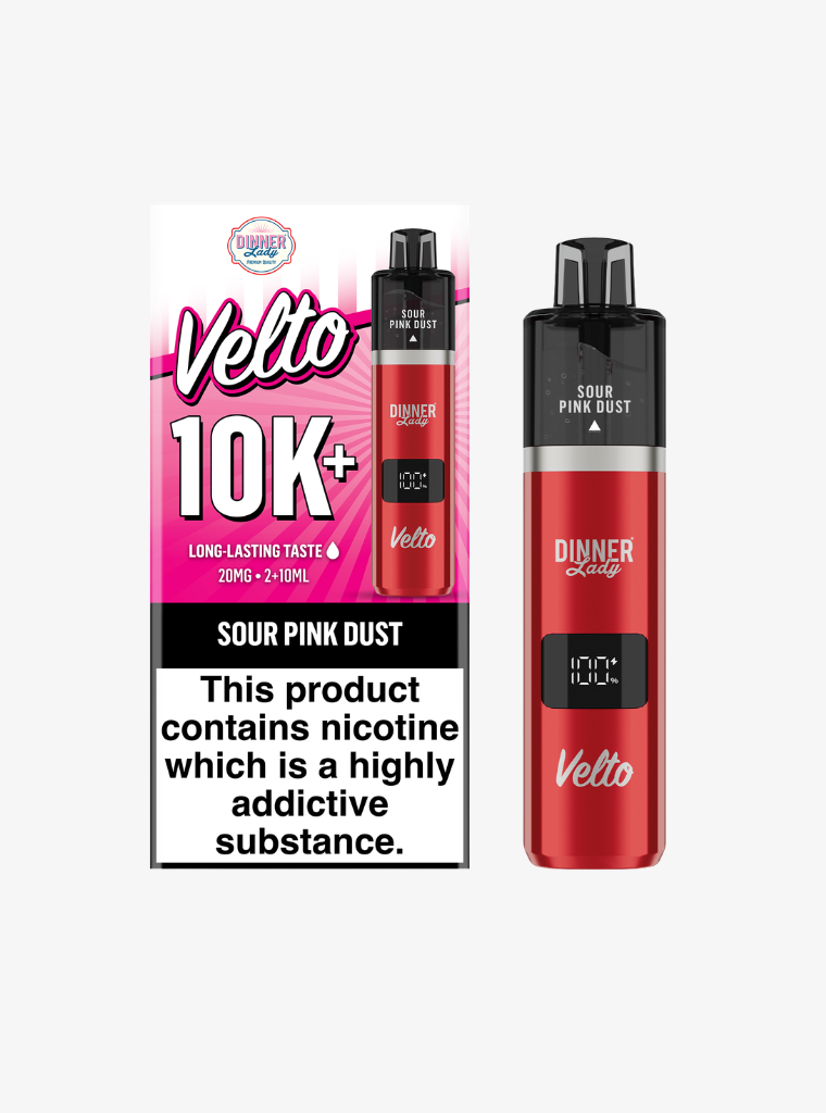 Dinner Lady | Velto 10K | Sour Pink Dust | Prefilled Pod Kit | 20mg