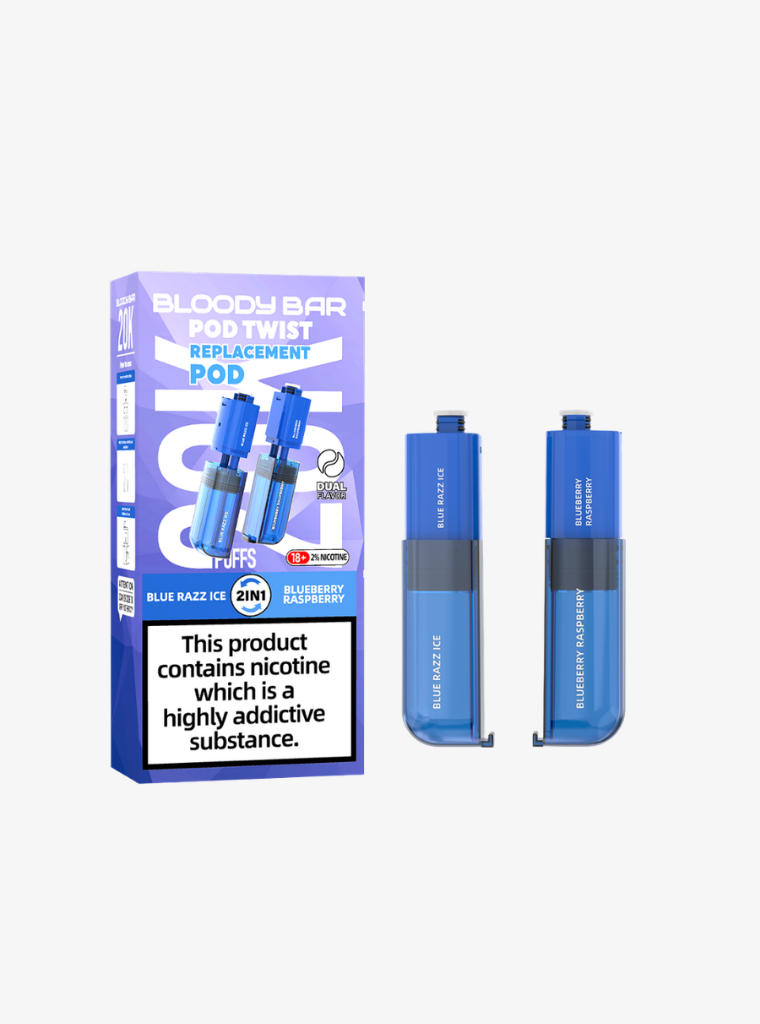 Bloody Bar | Pod Twist 20K | Blue Razz Ice/Blueberry Raspberry | Prefilled Pods | 20mg