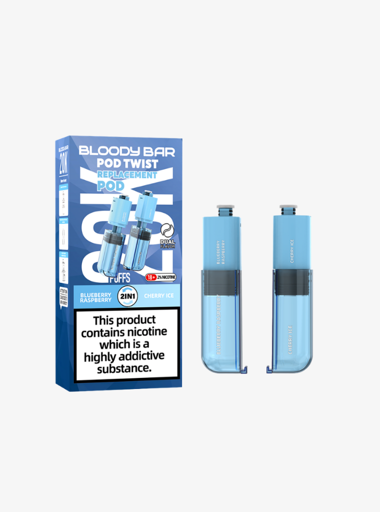Bloody Bar | Pod Twist 20K | Blueberry Raspberry/Cherry Ice | Prefilled Pods | 20mg-1
