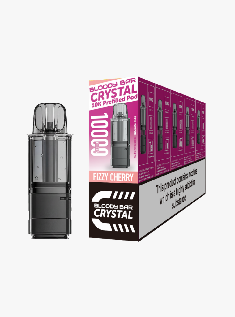 Crystal 10K | Bloody Bar | Fizzy Cherry | Prefilled Pods | 20mg