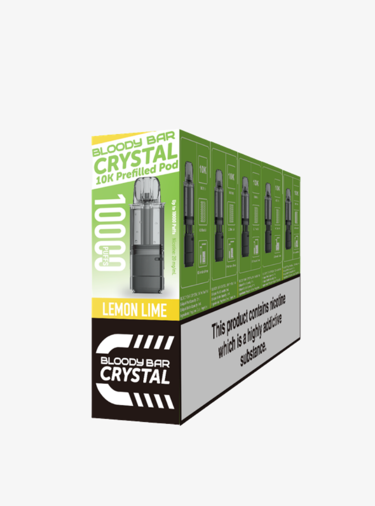 Crystal 10K | Bloody Bar | Lemon Lime | Prefilled Pods | 20mg