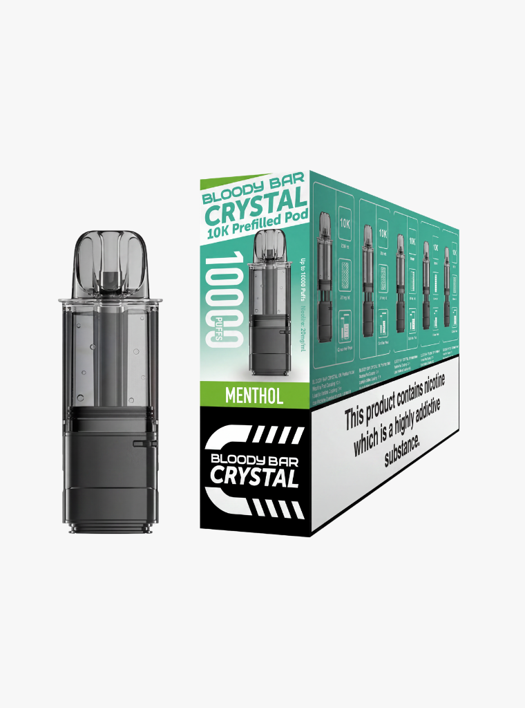 Crystal 10K | Bloody Bar | Menthol | Prefilled Pods | 20mg