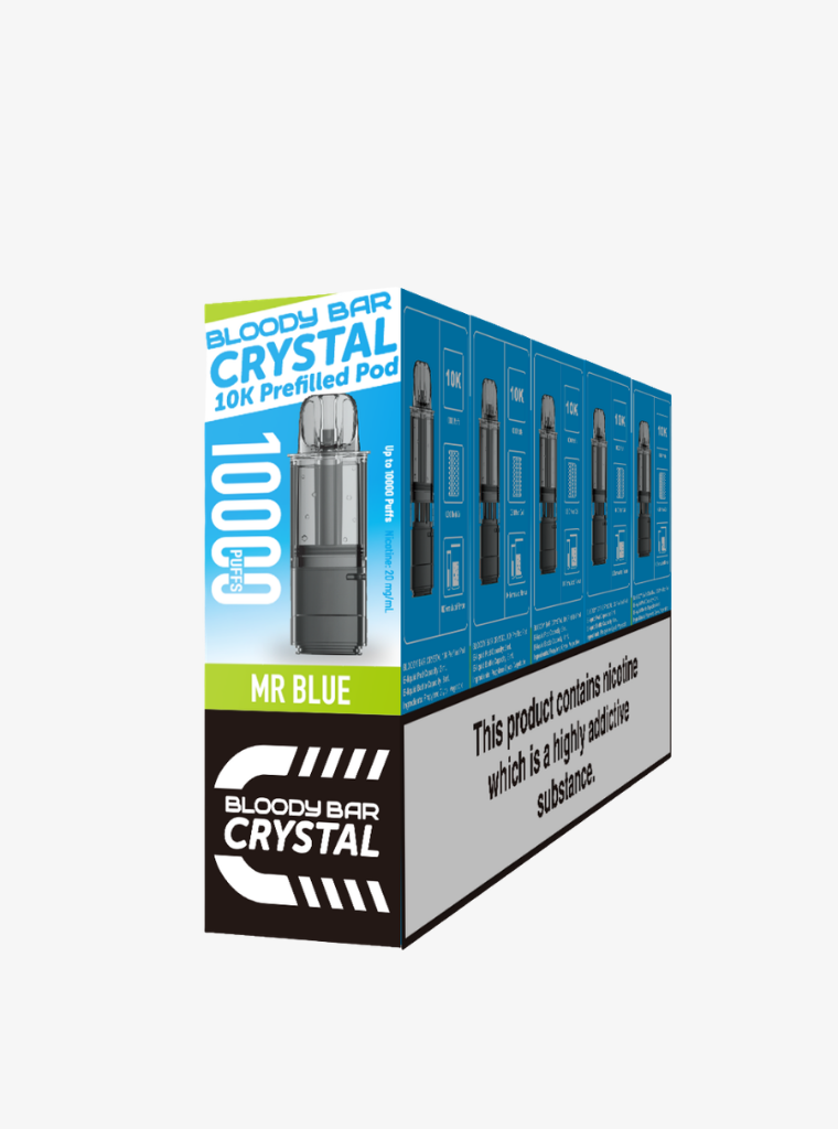 Crystal 10K | Bloody Bar | Mr Blue | Prefilled Pods | 20mg