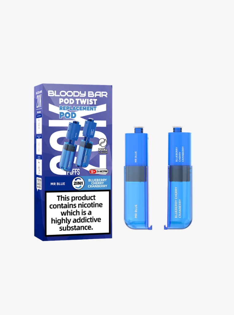 Bloody Bar | Pod Twist 20K | Mr Blue/Blueberry Cherry Cranberry | Prefilled Pods | 20mg