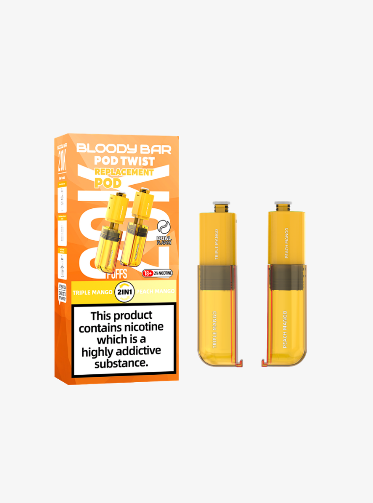 Bloody Bar | Pod Twist 20K | Triple Mango/Peach Mango | Prefilled Pods | 20mg