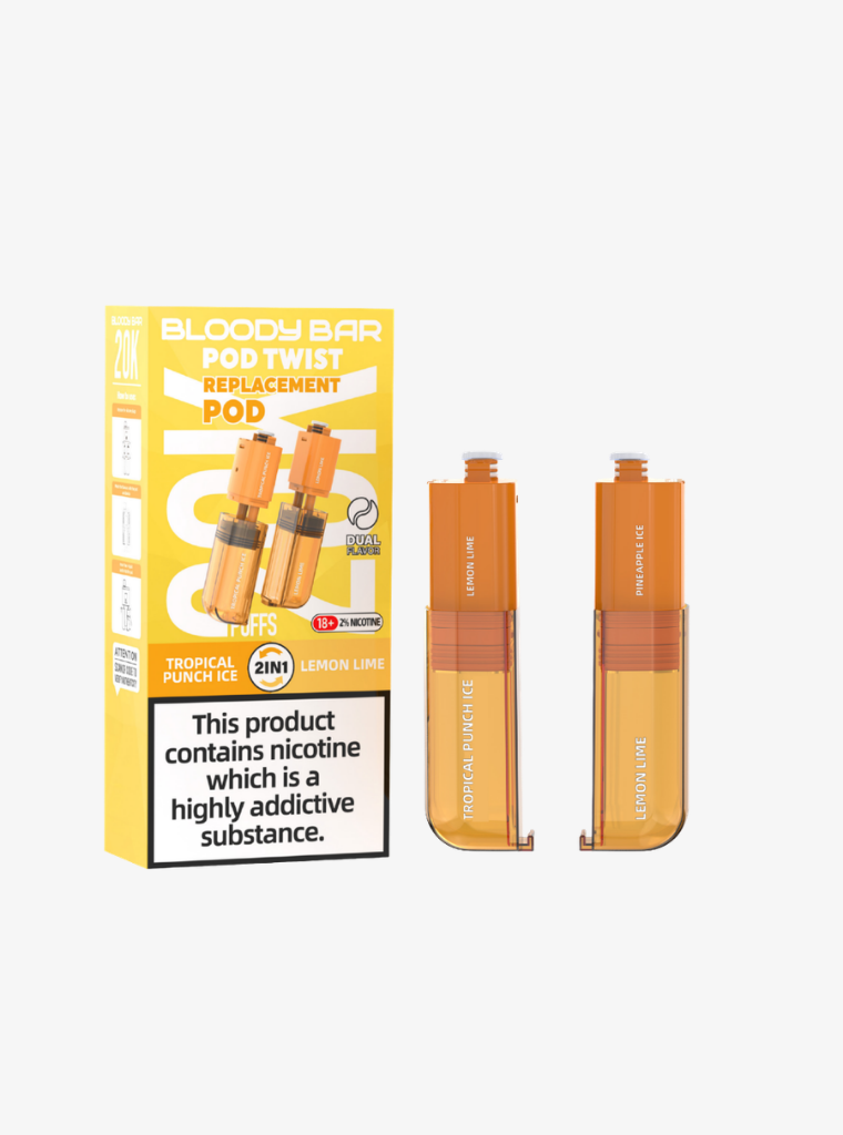 Bloody Bar | Pod Twist 20K | Tropical Punch/Lemon Lime | Prefilled Pods | 20mg