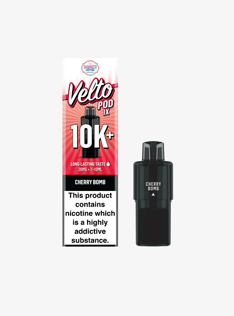 Dinner Lady | Velto 10K | Cherry Bomb | Prefilled Pods | 20mg