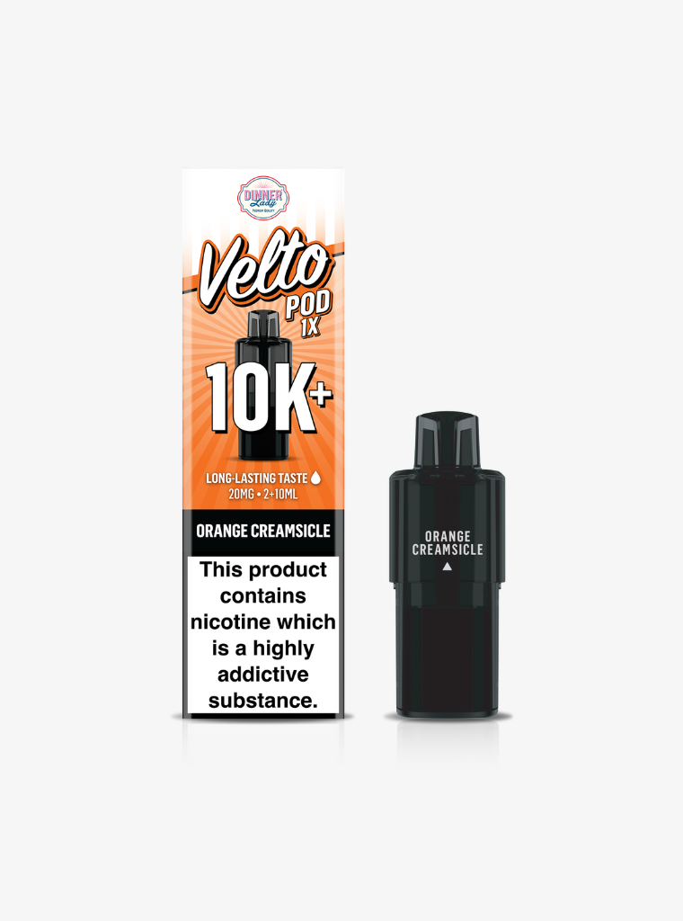 Dinner Lady | Velto 10K | Orange Creamsicle | Prefilled Pods | 20mg