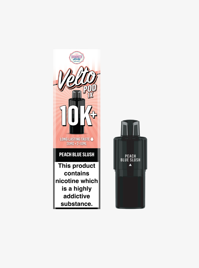 Dinner Lady | Velto 10K | Peach Blue Slush | Prefilled Pods | 20mg