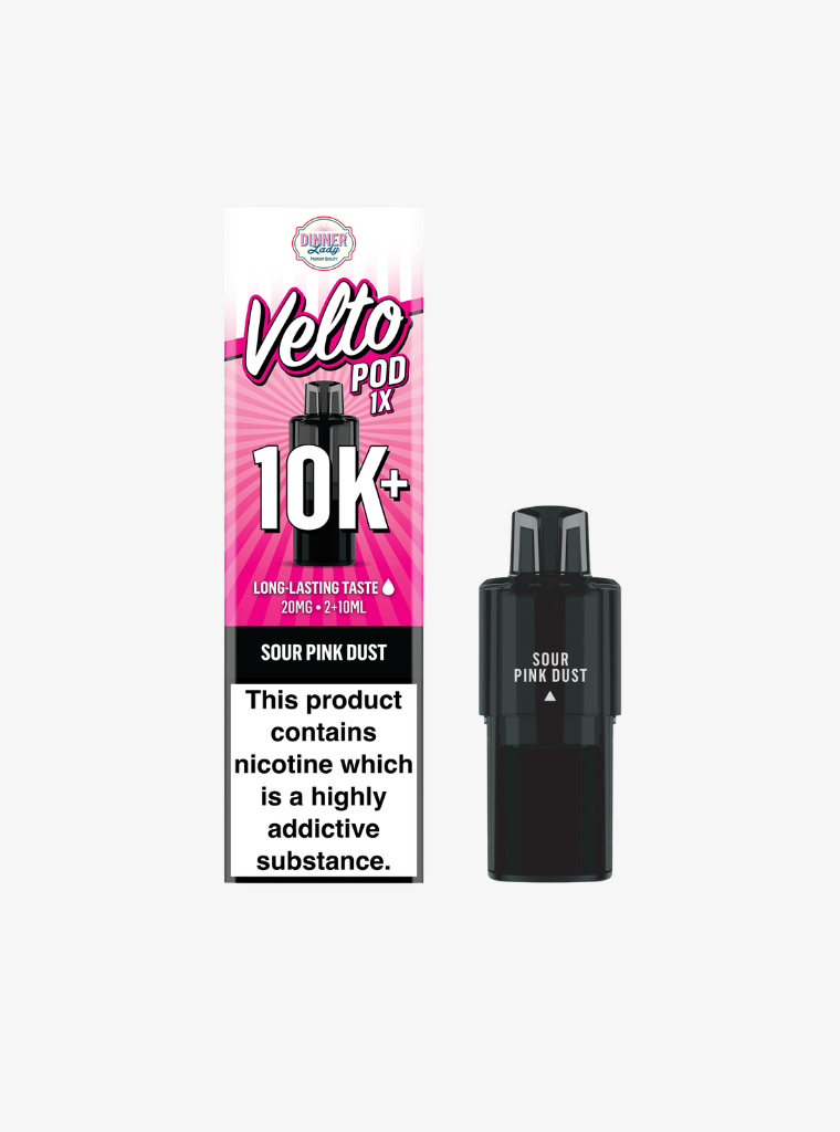 Dinner Lady | Velto 10K | Sour Pink Dust | Prefilled Pods | 20mg-1