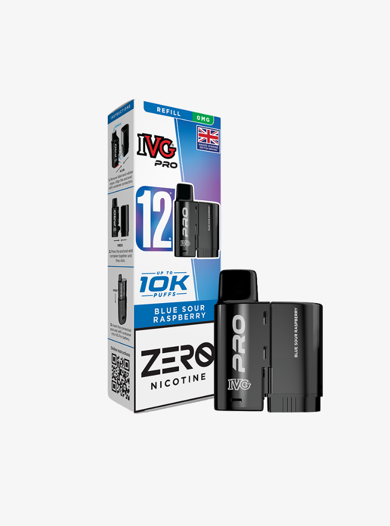 IVG | PRO 12 | Blue Sour Raspberry | Prefilled Pods | 0mg-1