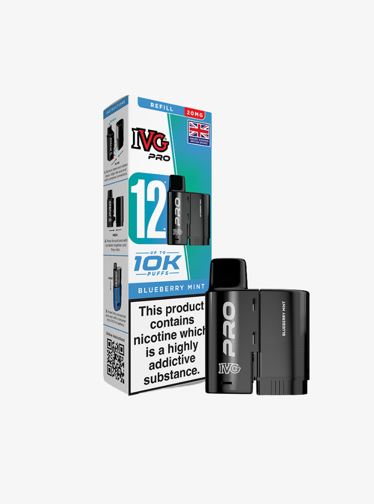 IVG | PRO 12 | Blueberry Mint | Prefilled Pods | 20mg