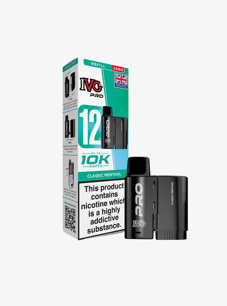 IVG | PRO 12 | Classic Menthol | Prefilled Pods | 20mg