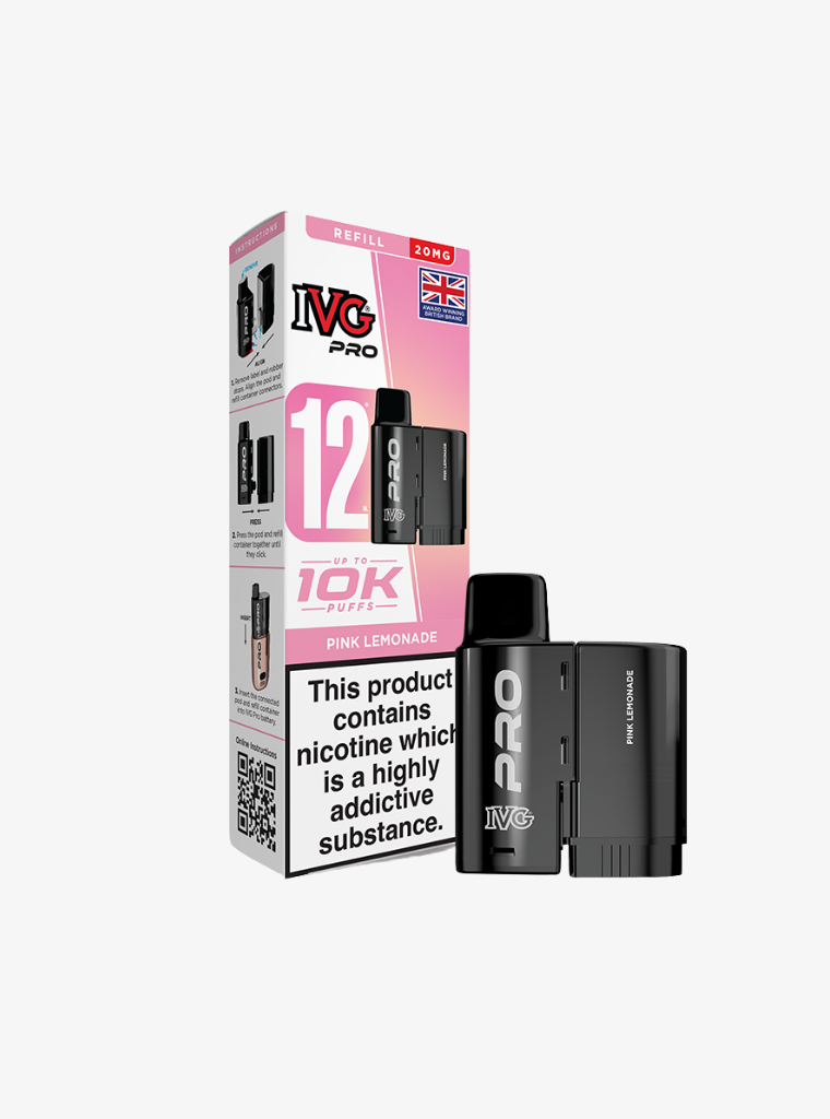 IVG | PRO 12 | Pink Lemonade | Prefilled Pods | 20mg