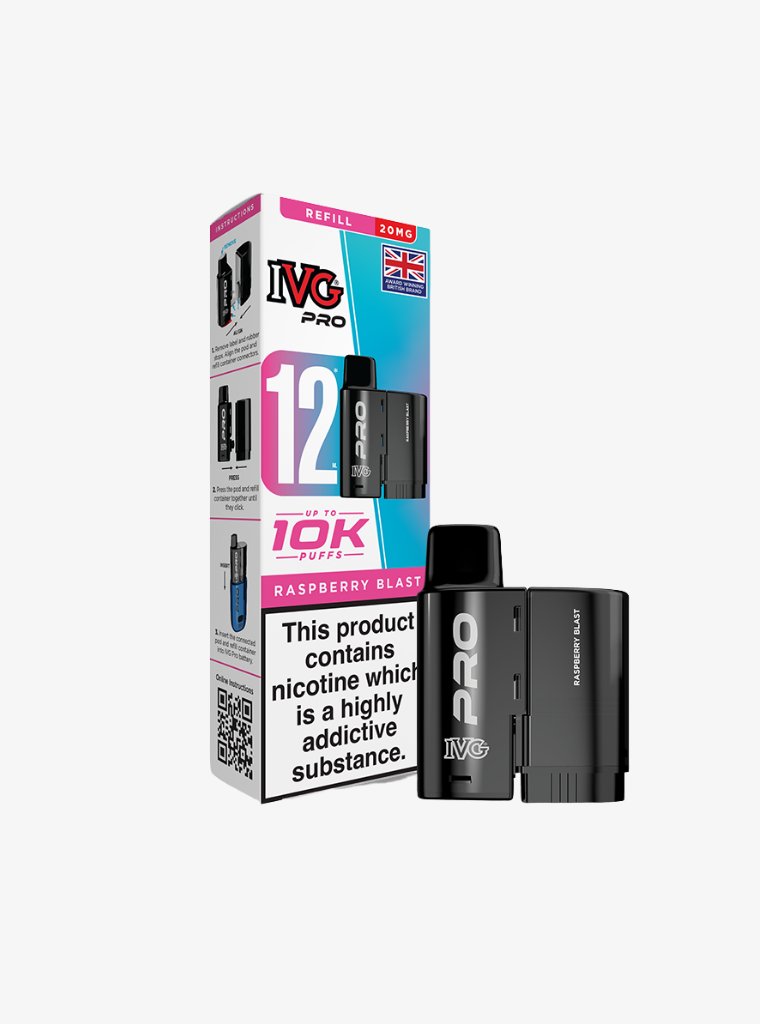 IVG | PRO 12 | Raspberry Blast | Prefilled Pods | 20mg