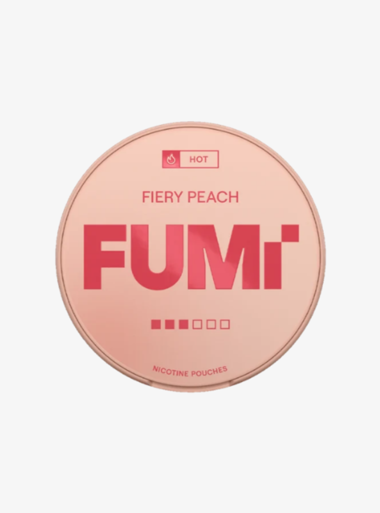 FUMi | Fiery Peach | Nic Pouches | Strong 8mg per pouch