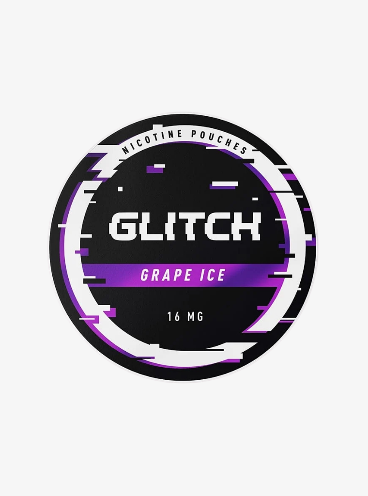 Glitch | Grape Ice | Nic Pouches | 16mg per pouch