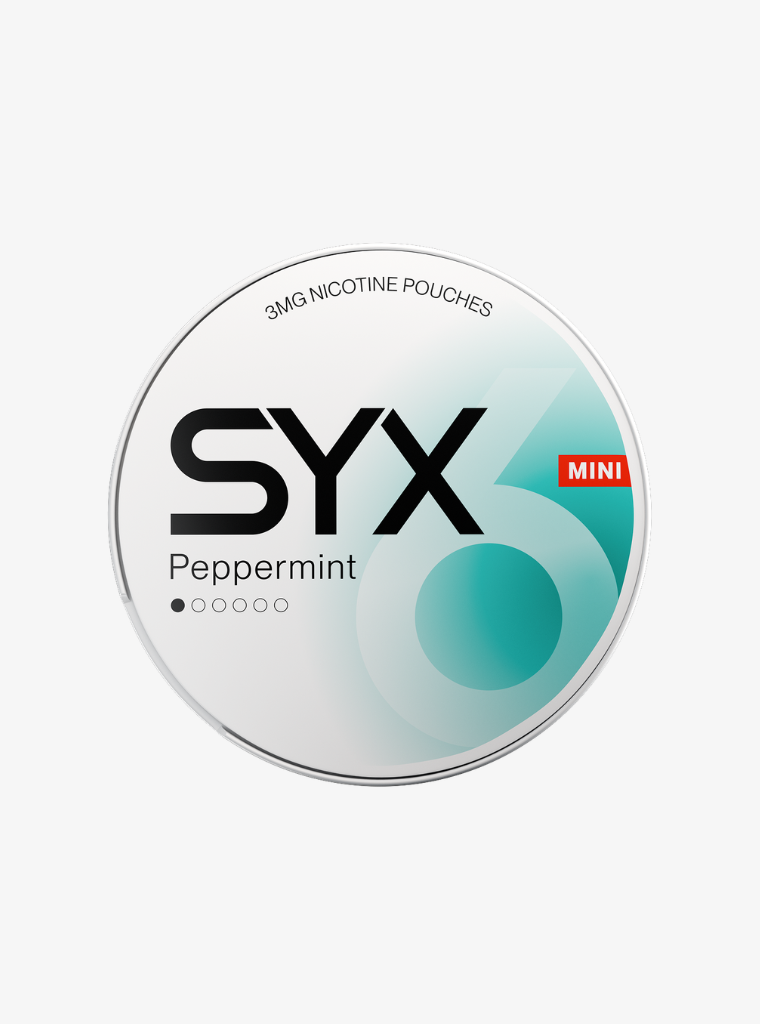 SYX | Peppermint | Nic Pouches | Mini 3mg per pouch