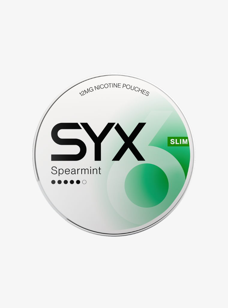 SYX | Spearmint | Nic Pouches | Slim 12mg per pouch