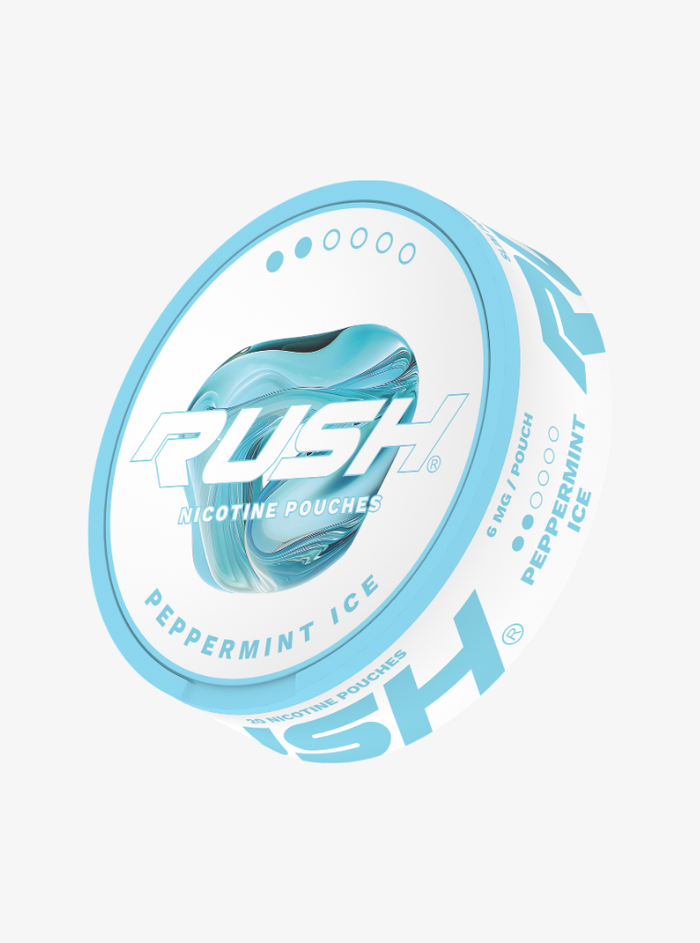 RUSH | Peppermint Ice | Nic Pouches | Light 6mg per pouch