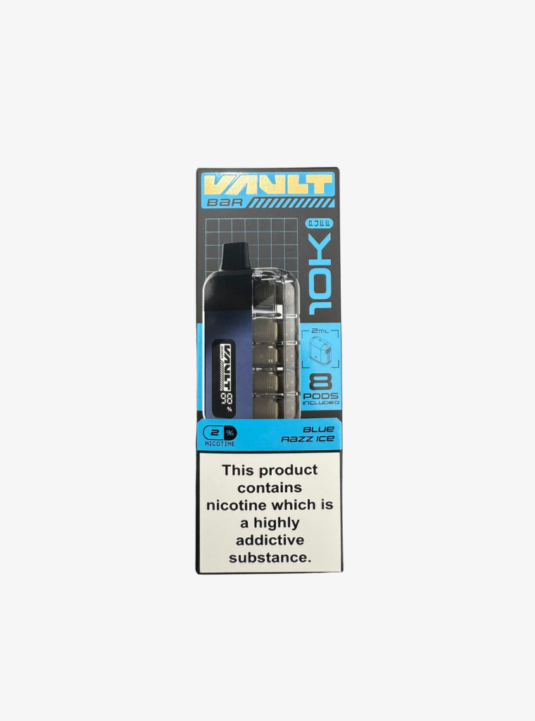 Vault Bar 10K | Prefilled Pod Kit | Blue Razz Ice | 20mg