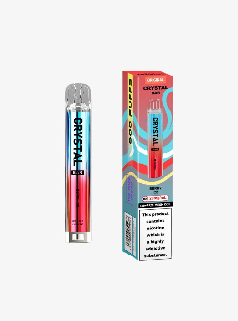 Crystal Bar | Prefilled Pod Kit | Berry Ice | 20mg | 600 Puffs