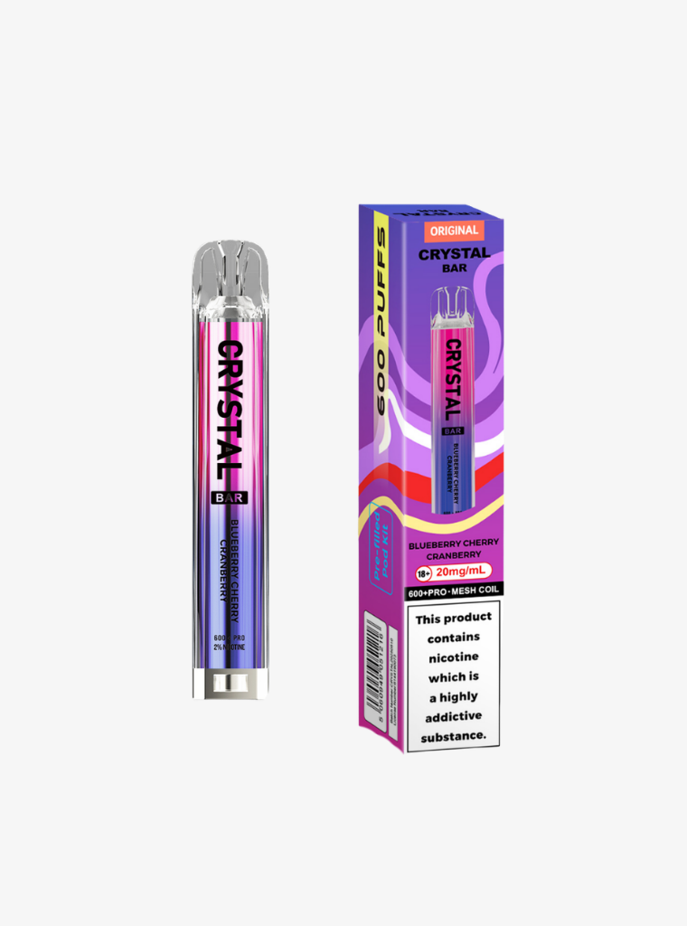 Crystal Bar | Prefilled Pod Kit | Blueberry Cherry Cranberry | 20mg | 600 Puffs