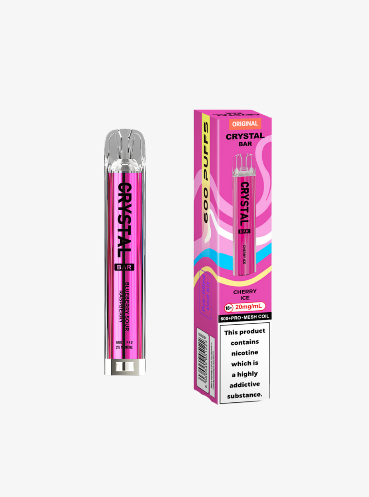 Crystal Bar | Prefilled Pod Kit | Cherry Ice | 20mg | 600 Puffs