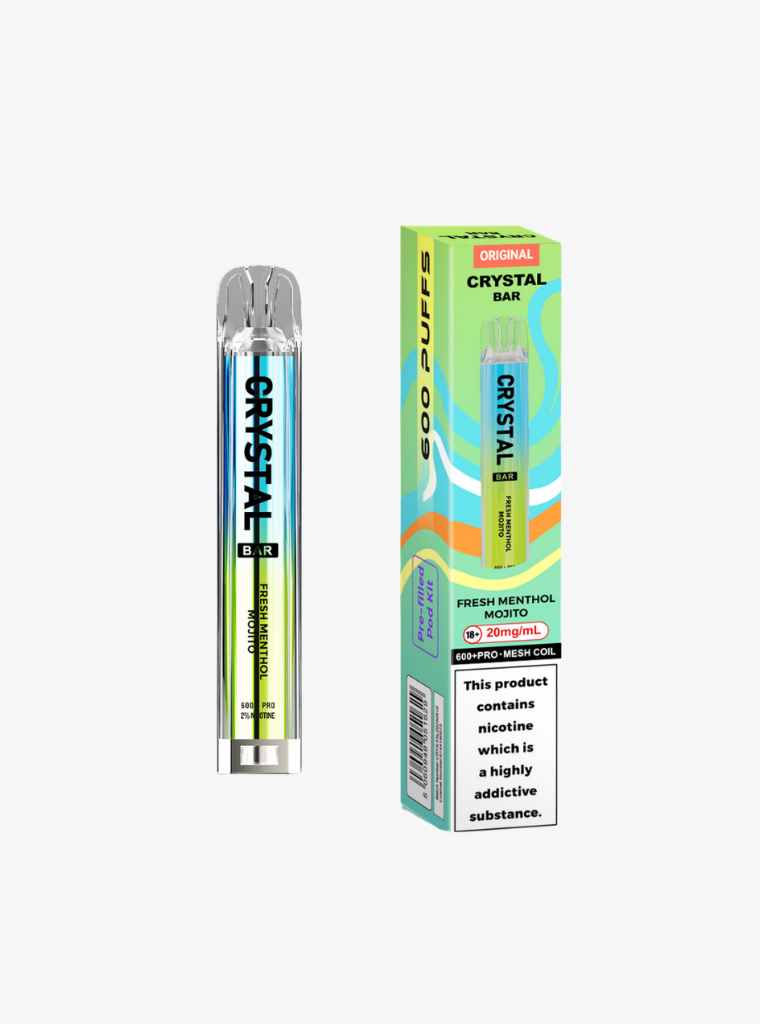 Crystal Bar | Prefilled Pod Kit | Fresh Menthol Mojito | 20mg | 600 Puffs-1
