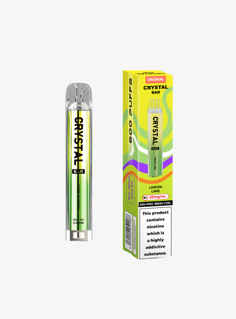 Crystal Bar | Prefilled Pod Kit | Lemon Lime | 20mg | 600 Puffs