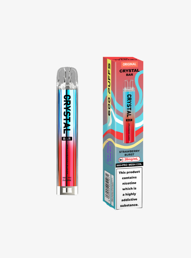Crystal Bar | Prefilled Pod Kit | Strawberry Burst | 20mg | 600 Puffs