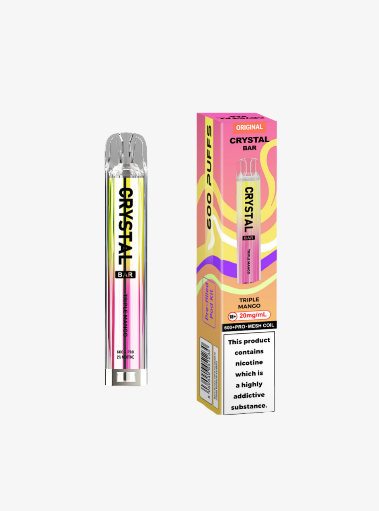 Crystal Bar | Prefilled Pod Kit | Triple Mango | 20mg | 600 Puffs