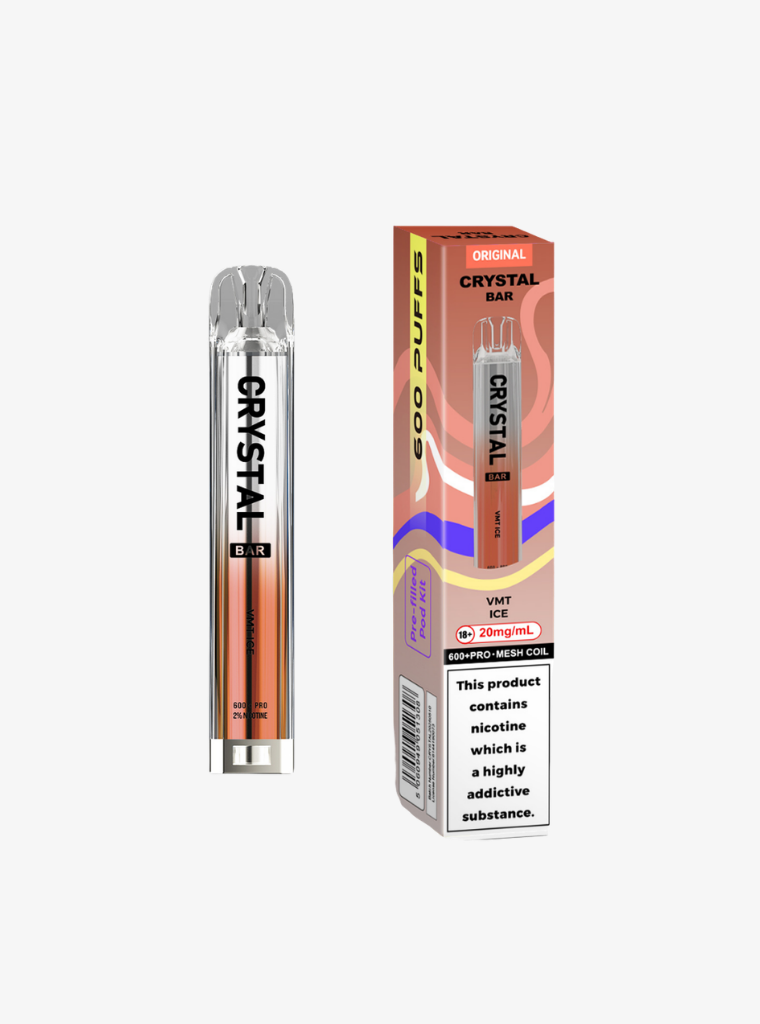 Crystal Bar | Prefilled Pod Kit | VMT Ice | 20mg | 600 Puffs