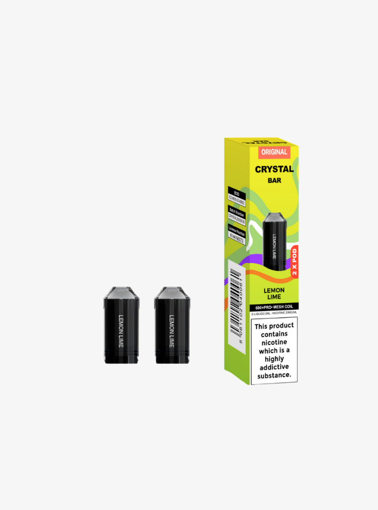 Crystal Bar | Prefilled Pods | Lemon Lime | 20mg | 600 Puffs