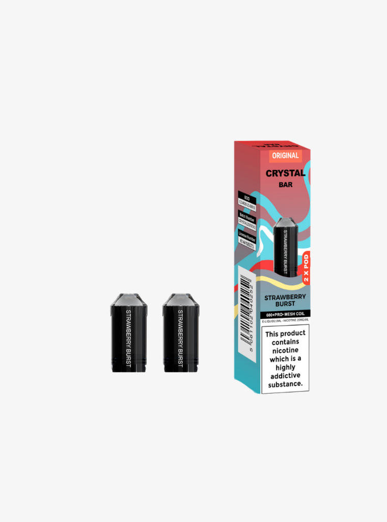 Crystal Bar | Prefilled Pods | Strawberry Burst | 20mg | 600 Puffs