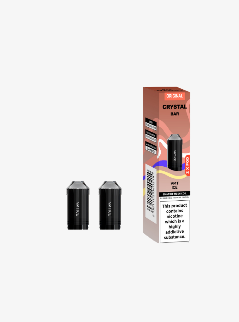 Crystal Bar | Prefilled Pods | VMT Ice | 20mg | 600 Puffs