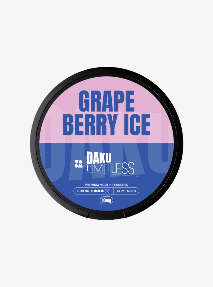 Daku Limitless | Grape Berry Ice | Nic Pouches | 10mg per pouch